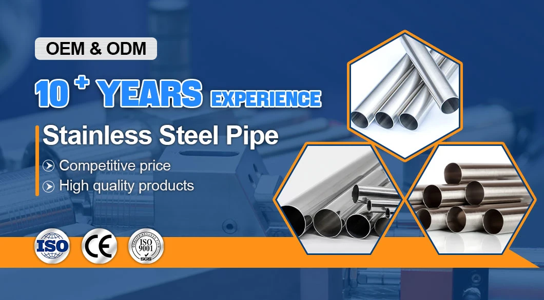 Factory Price 310S Ss 201 304 310 Stainless Steel Tubes Pipe for Construction Material