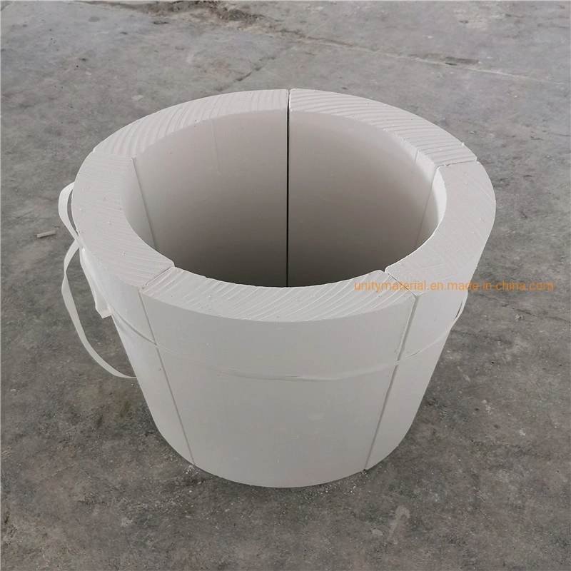 18-400mm ID Inner Diameter Asbestos Free Heat Proof Thermal Insulation Material Calcium Silicate Pipe Sections for Ss Chemicals Stainless Steel Pipes Tube Cover